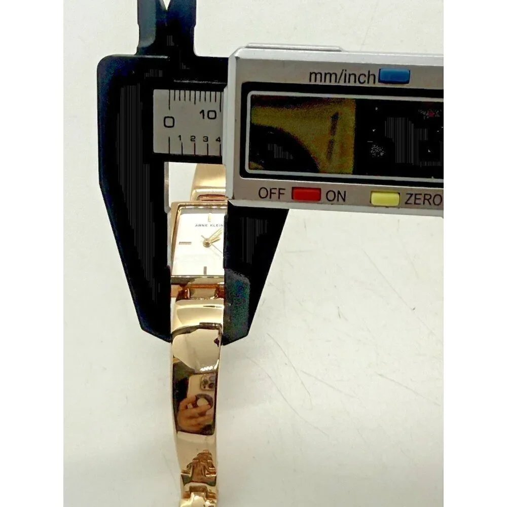 Anne Klein AK/2486 Women's Ladies Watch Rose Gold Bracelet Rectangle White Dial